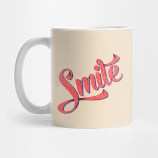 Smile - retro typography Mug